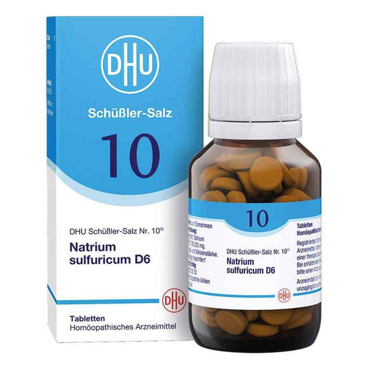 DHU 슈슬러염 10번 나트륨설퓨리쿰 D6 200정 독일약국 정품 독일직구 마이아포