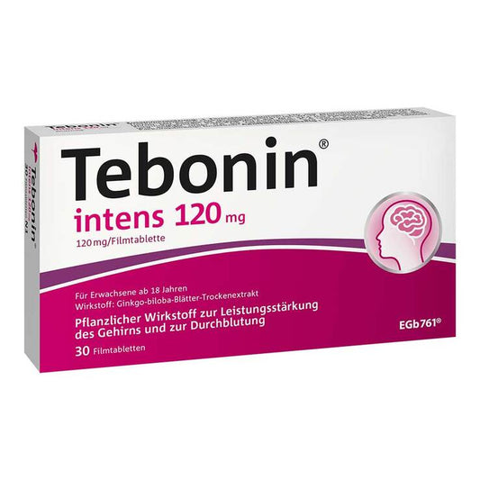 테보닌 인텐스 120mg 은행잎추출물 필름정 30정 독일약국 정품 독일직구 마이아포
