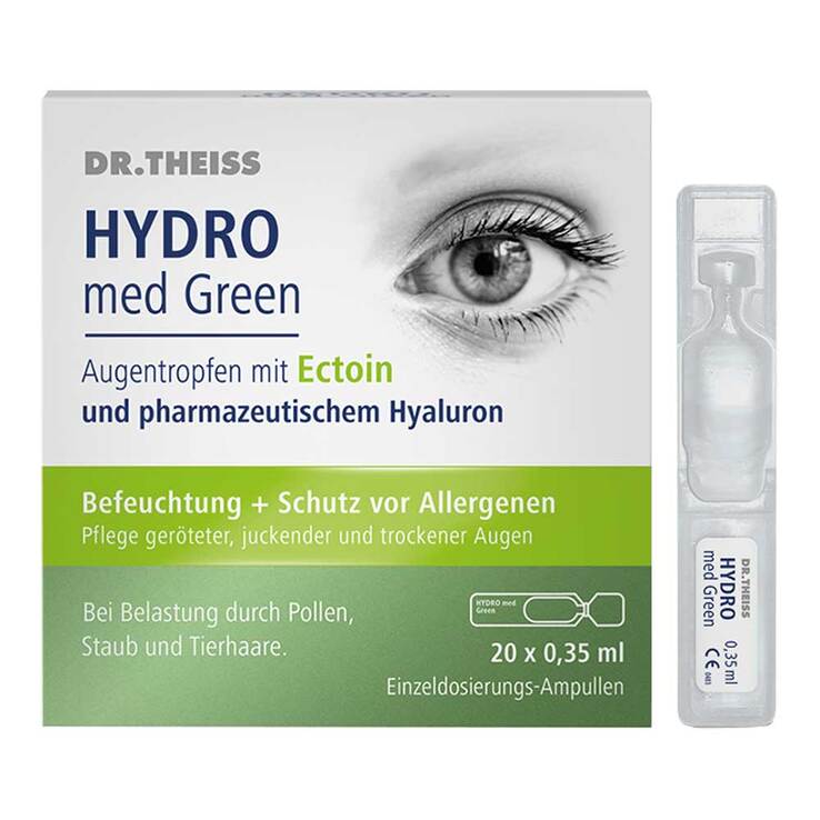 닥터타이스 하이드로메드 그린 눈물방울 일회용 20개입 독일약국 정품 독일직구 마이아포
