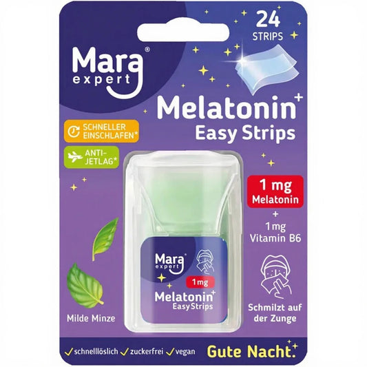 Mara Expert Melatonin 멜라토닌 이지 스트립 1mg 24매x6 독일약국 정품 독일직구 마이아포