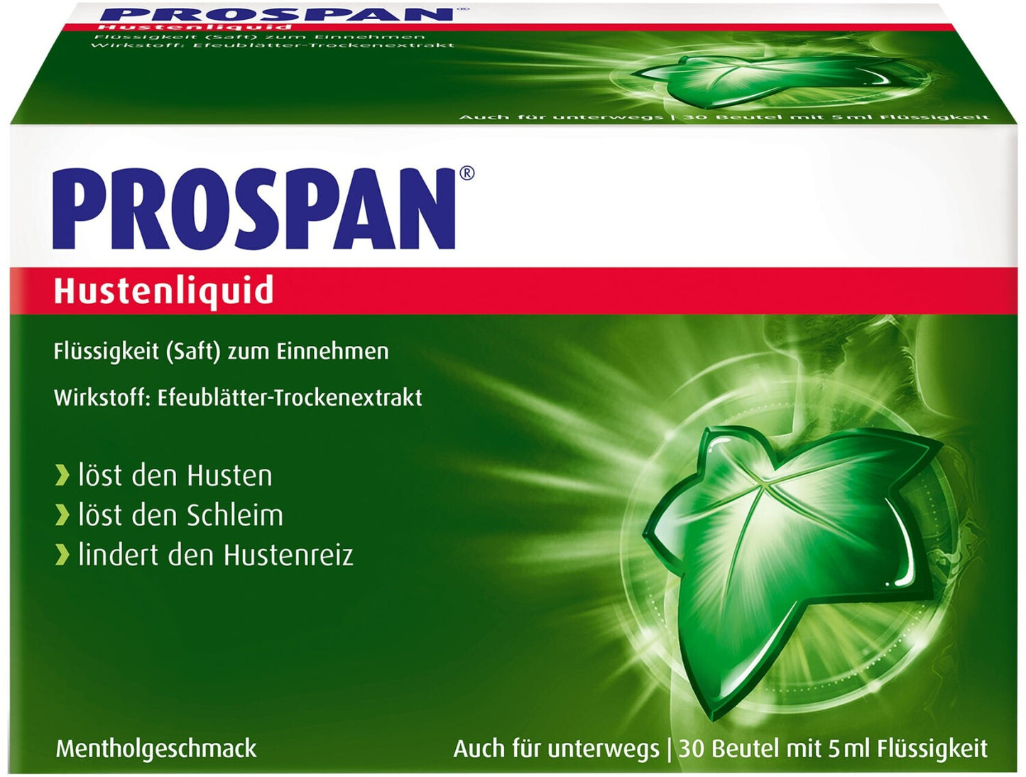 PROSPAN 천연 목감기 기침 시럽 5ml *30 독일약국 정품 독일직구 마이아포